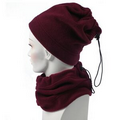 Maroon Fleece Neck Gaiter